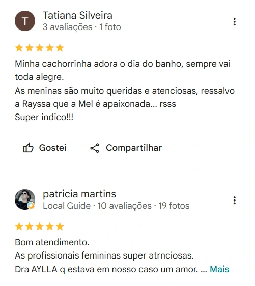 Avaliação 5 estrelas HVB
